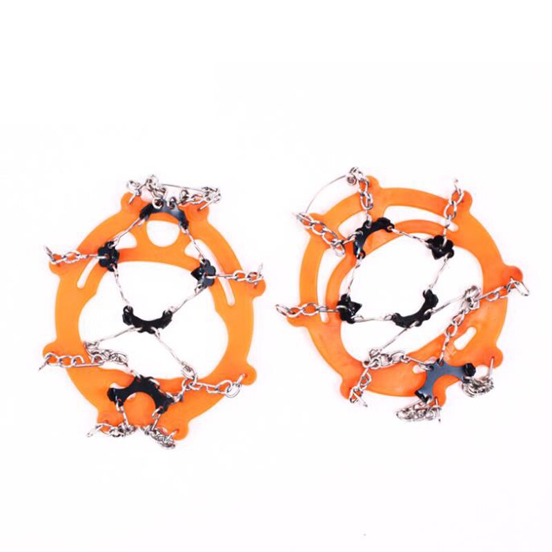 Hewolf 8 Teeth Outdoor Ice Snow Spikes Climbing Crampons Equipment Mountaineering Gear Anti Slip Shoes Grippers Claws Chains DBO