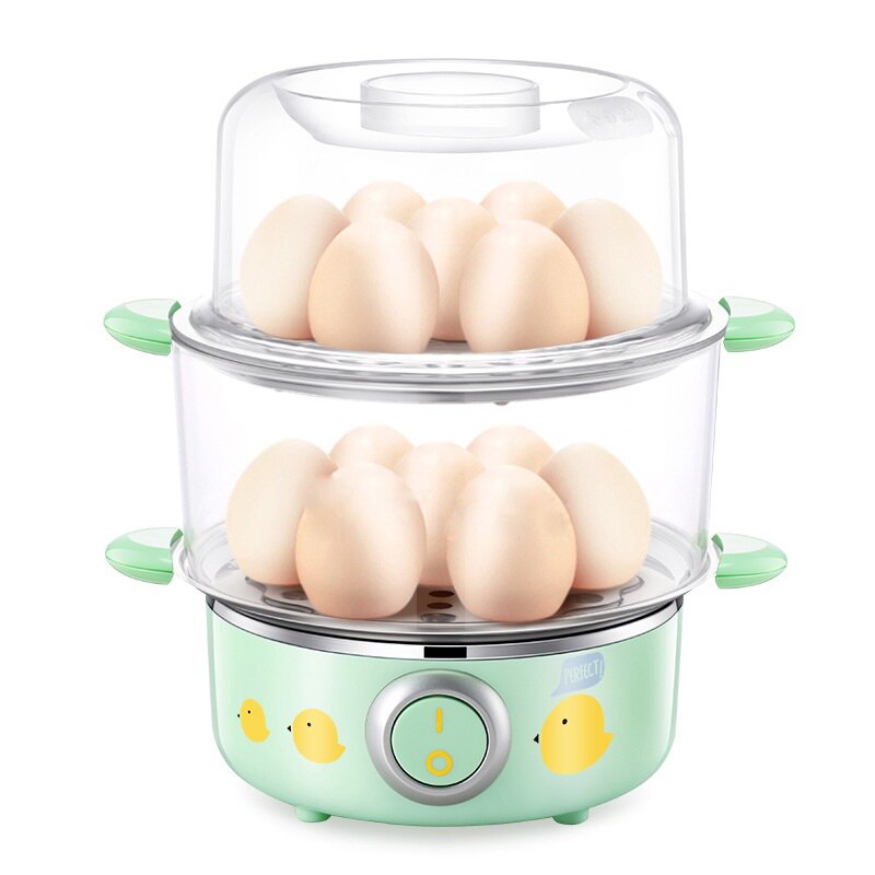 DMWD Stainless Steel Electric Cooker 220V 2 Layer Breakfast Machine Rapid Egg Cooker Egg Custard Steamer Food Heater