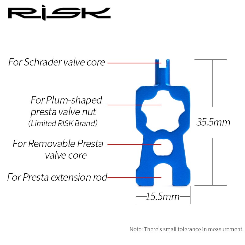 RISK 4 IN 1 Bicycle Valve Tools For MTB Road Bike Wrench Multifunction Schrader/Presta Valve Core Disassembly Installation Tool