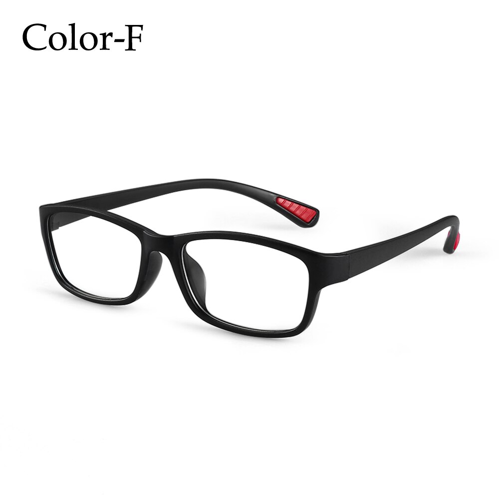1PC lumière bleue lunettes Anti rayons bleus rayonnement bloquant lunettes hommes femmes ordinateur lunettes Anti-UV UV400 plat miroir lunettes: Color F