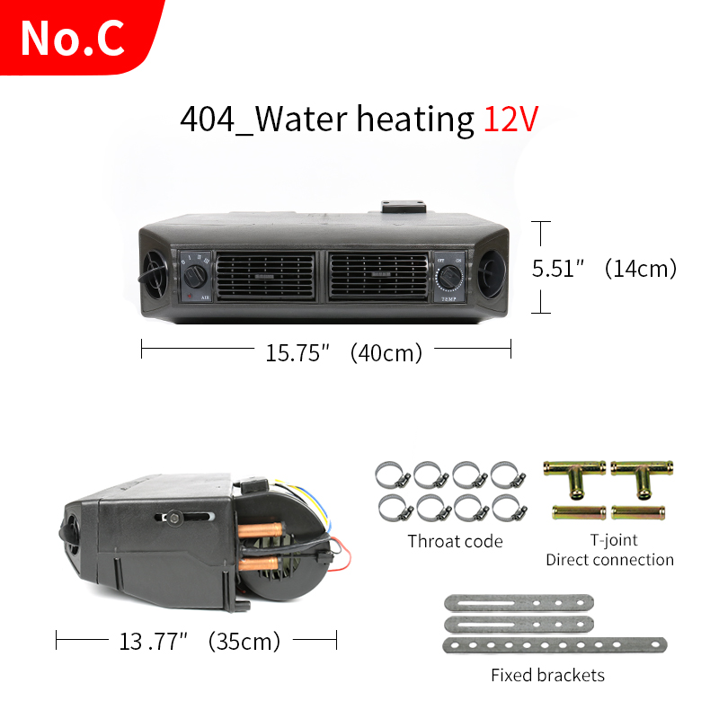 Nachrüst-universal-klimaanlagen-verdampfereinheit 12v 24v für lkw, zugmaschine, transporter, pickup-klimaanlage: Orange