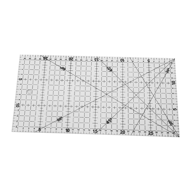 Sew Patchwork Ruler Tailor Tools DIY Fabric Cloth Patchwork Ruler DIY Manual Grid Cutting Sewing Machine Accessories