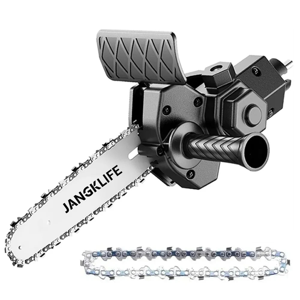 4 Inch Electric Drill Modified To Electric Chainsaw adapter Tool Portable Conversion Head Kits Woodworking Pruning