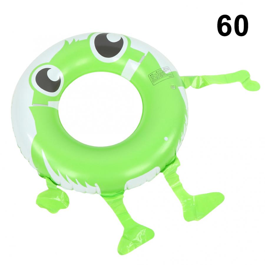 Kid Swimming Ring 60/70cm Inflatable Swimming Ring Summer Children Animal Shape Swim Ring Inflatable Pool Float Circle: Green 60CM