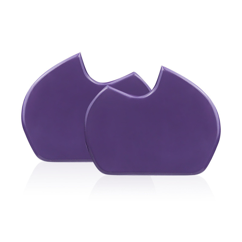 Almohadillas de Gel de silicona para el antepié para zapatos de mujer, plantillas autoadhesivas, sandalias, antideslizantes, alivio del dolor, almohadilla para pie de bailarina: Morado