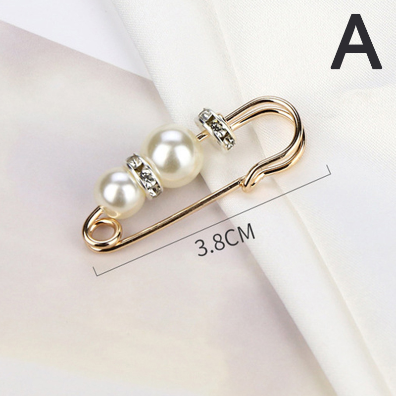 Broches de Cuentas grandes para ropa de mujer, Pin de solapa de perlas, broche de vestido, pines, insignia, accesorios, barato, novedad: A