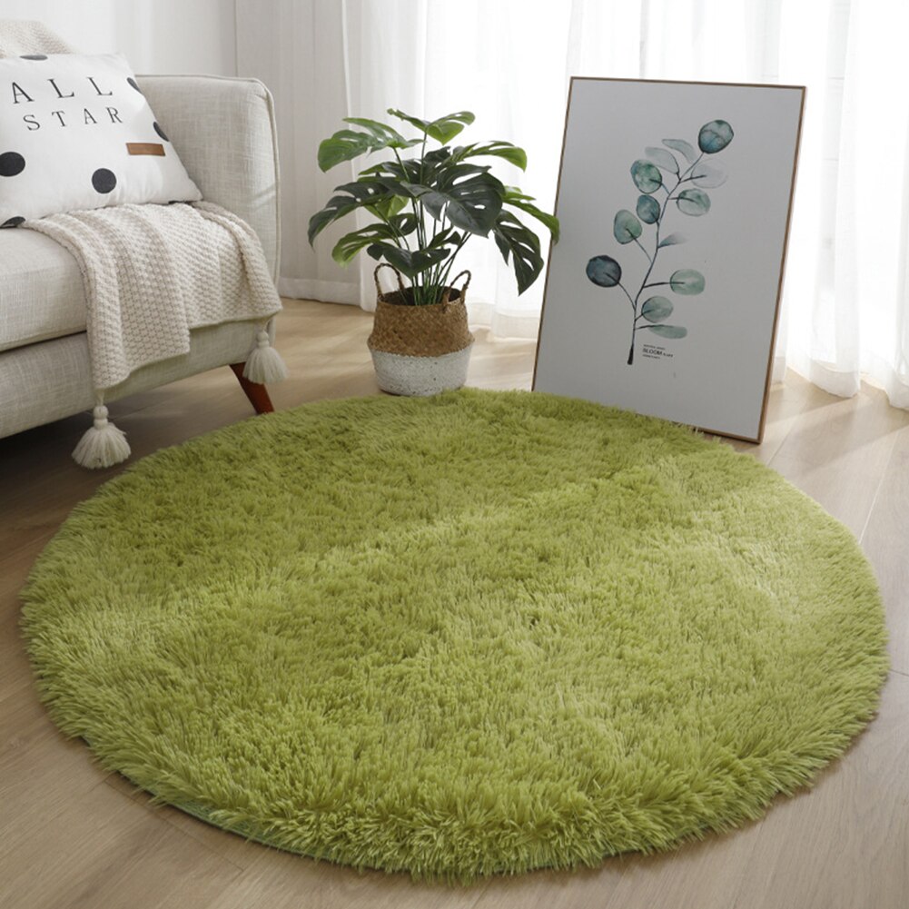 Petit tapis rond antidérapant, coloré, 40/60/80cm, pour salon et chambre à coucher, impression de teinture par nouage, décoration de la maison, hiver: 40CM / K