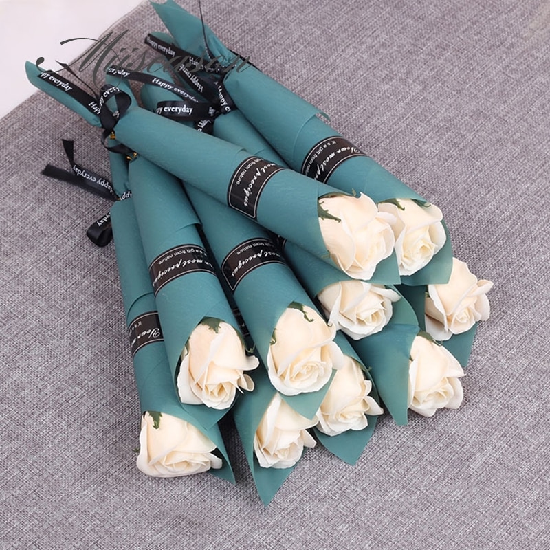 30/50 stk roser sæbe blomster romantisk bryllup favoriserer blomst til valentinsdag & #39 ;s mor & #39 ;s dag virksomhedsaktivitet