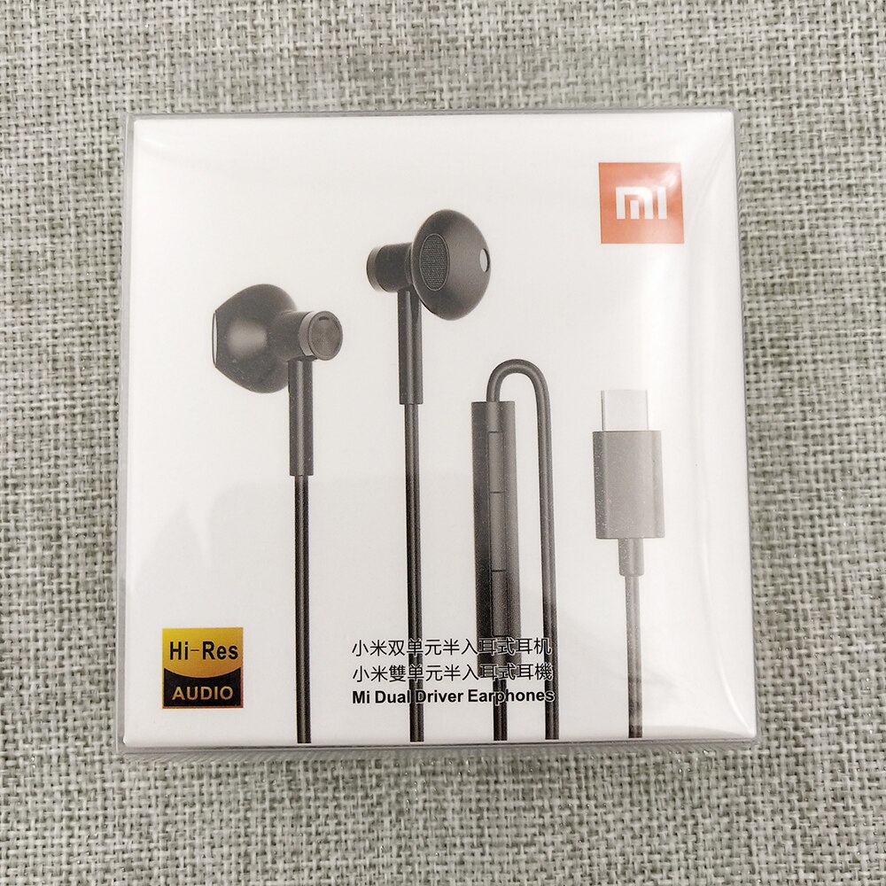 Xiaomi – écouteurs intra-auriculaires Mi 10 11 10T Pro 9, casque hybride avec prise Jack type-c, DC Seo, avec commande de fil micro, double pilote, pour Redmi K40 Pro: black