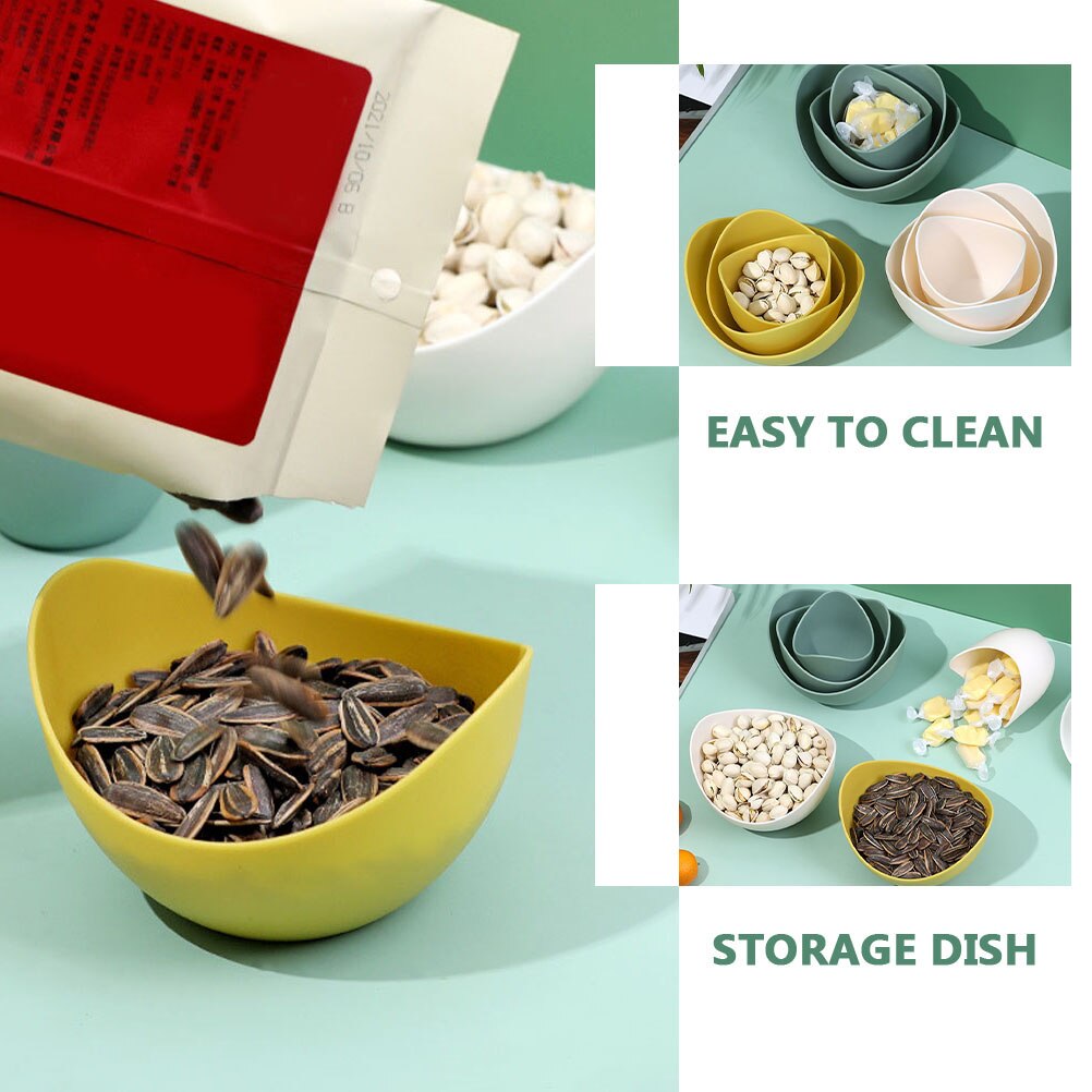 1 Set Stacked Snack Tray Multi-functional Snacks Display Plate Household Dried Fruit Plates