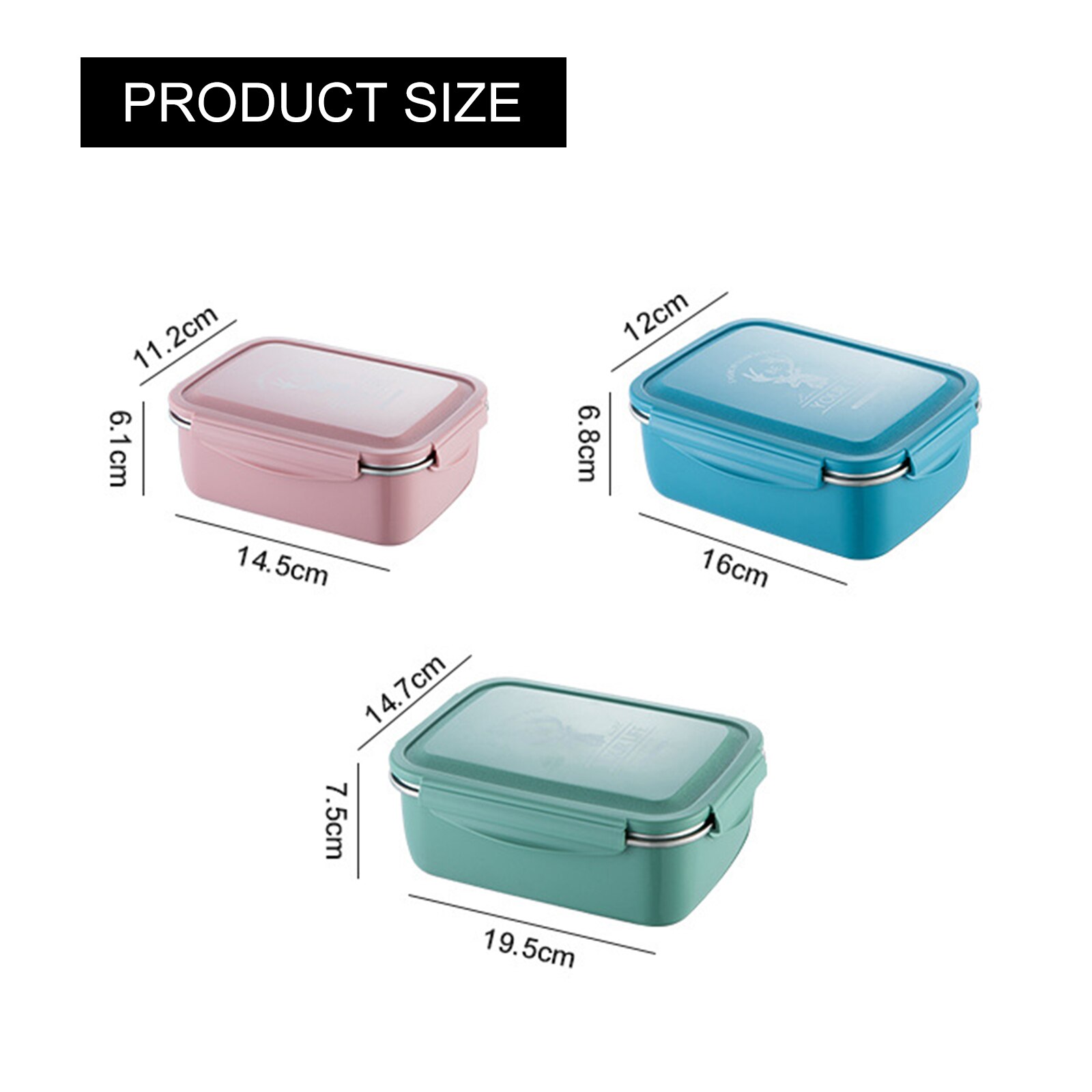 Stainless Steel Bento Box Food Grade Portable Food Storage Container Microwave Lunch Box Household Picnic Accessories