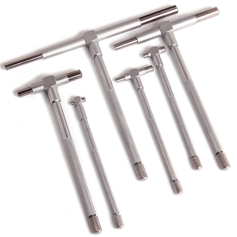 Telescoping Gauge 8-150mm (5/16" - 6") Internal Gauges T-Bore Hole Gage Micrometer Precision Measuring Tool Set