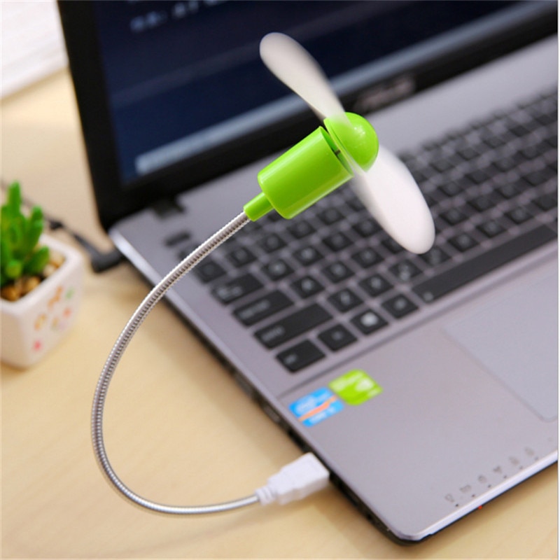 Mini USB Fan LED Licht Gadgets Flexibele Voor laptop PC Notebook Voor Laptop Desktop PC Computer Zomer