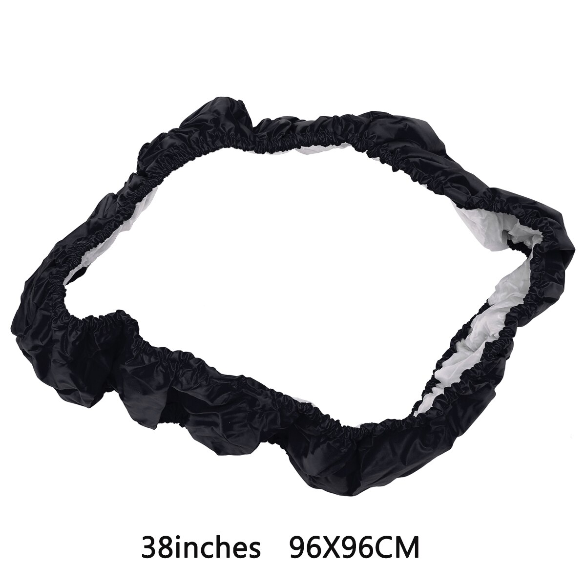 Cubierta de borde de esponja para cama elástica redonda, trampolín de repuesto de cama elástica redonda, azul, 38/40/48 pulgadas, 1 ud.: Black 38 inches