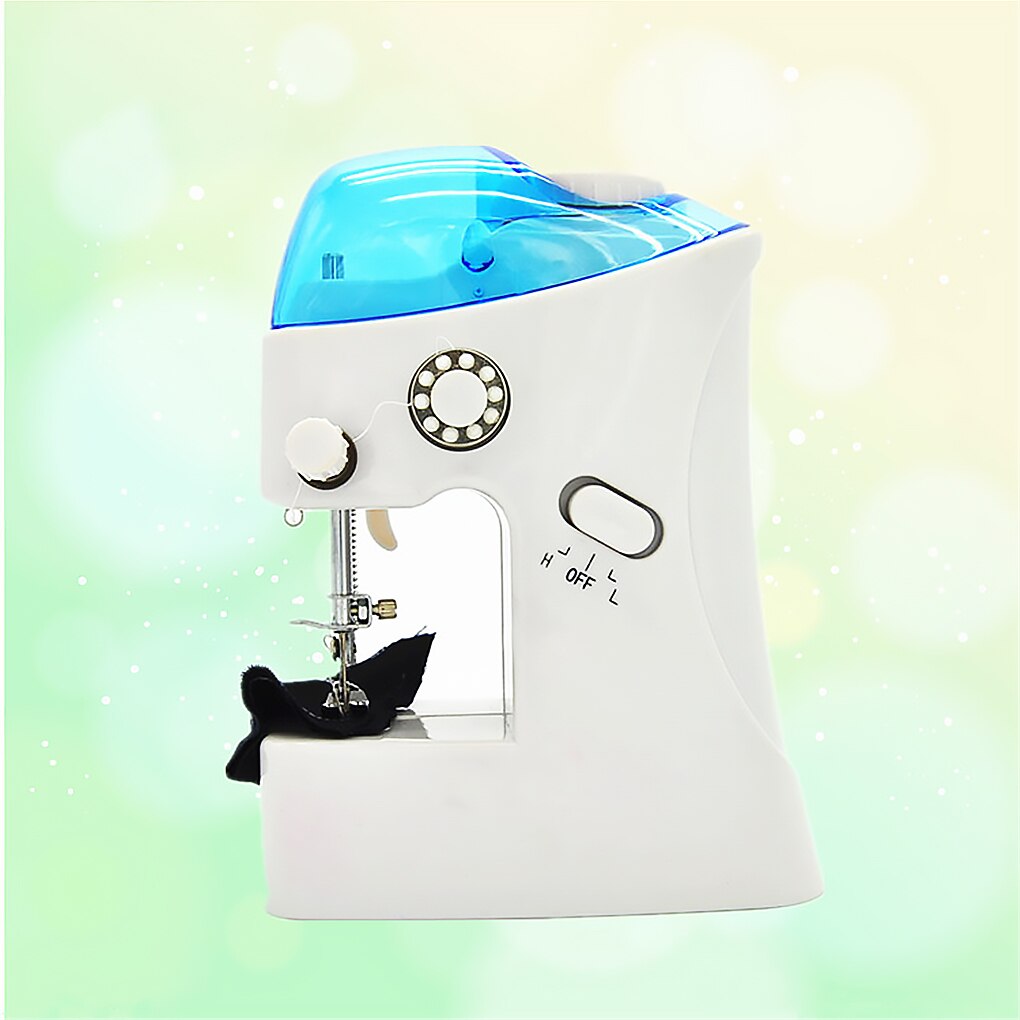 Mini Sewing Machine Portable Electric Fabric Crafting Mending Machine Dual Speed Sewing Tool with Foot Pedal