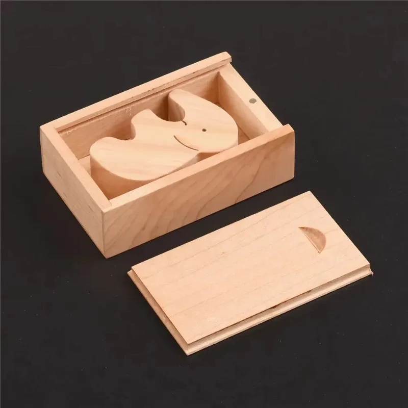Caja de almacenamiento sin terminar de madera Natural maciza, 5 uds., con tapa deslizante para collar, anillo, caja de , caja de madera decorativa USB para