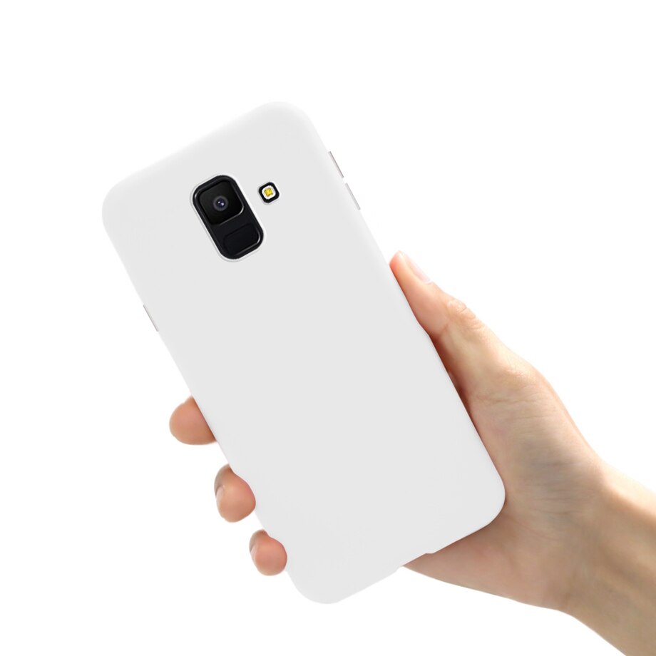 Hoesje voor telefoonhoesje samsung galaxy  a6 samsung  a 6 plus  a6 plus  a600f a610f zachte siliconen achterkant hoesjes cover fundas coque: Voor samsung  a6 2018 / Wit