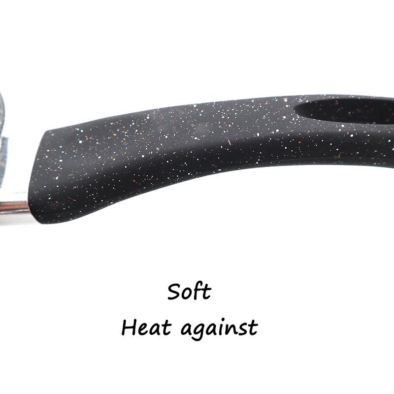 Master Star 20/24/28cm Frying Pan Set Black Granite Coating Teflon Sartenes Steak Egg Skillet Non-stick Gas Cooker