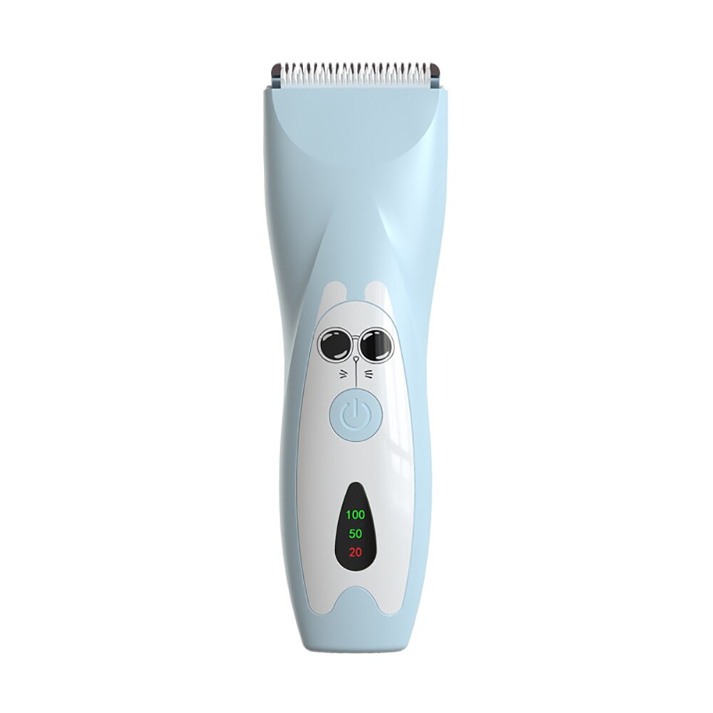 Cortadora de pelo a prueba de agua para niños, máquina eléctrica de corte silencioso, afeitadora de succión para corte de pelo, cuidado del bebé: B