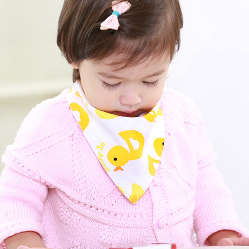 Bavoir en coton doux pratique pour bébé | Saliva pour bébé, serviette triangulaire, drôle, de dessin animé à la , Non-toxique