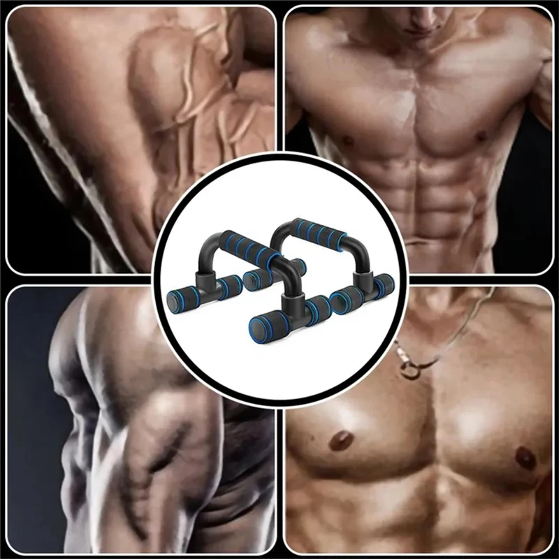 Halkfritt push up-ställ hem fitness power rack gym handtag pushup bars träning arm bröst muskel träning bodybuilding utrustning