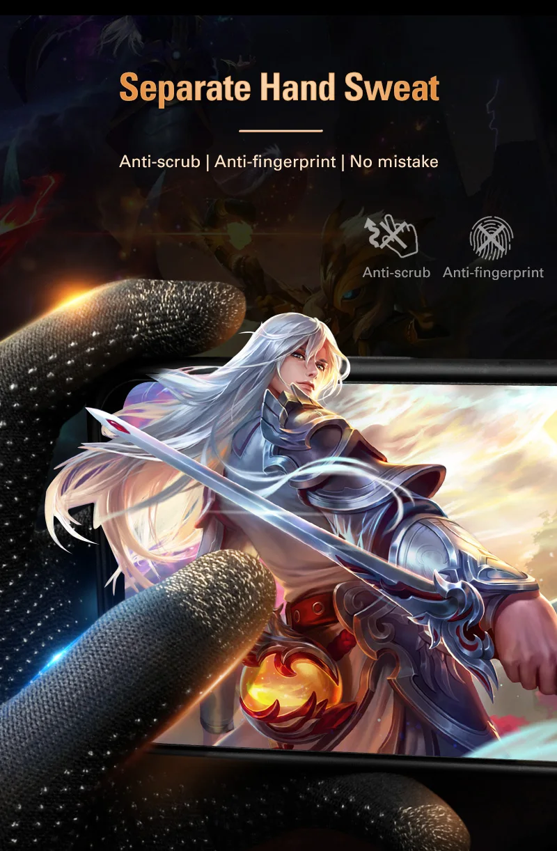 Paire de gants de jeu MEMO pour jeux mobiles, gants d'hiver pour écran tactile, gants en fibres d'argent