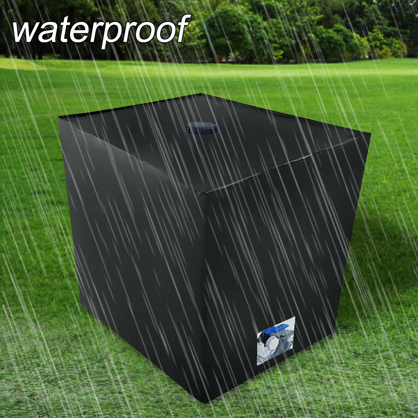 IBC Container Cover 1000L IBC Container Waterproof Dustproof Zipper Cover Rain Water Tank Garden UV Sun Snow Protection