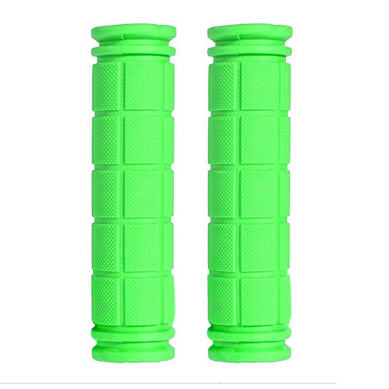 BMX MTB Cycling Mountain Bicycle Scooter Bike Handle Bar Rubber Soft End Grip: Green
