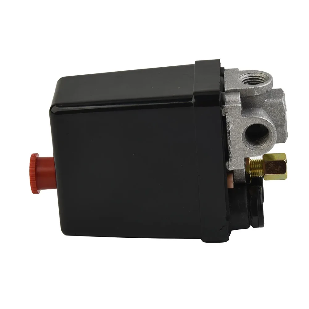 Zware luchtcompressor drukschakelaar regelklep vervangende onderdelen 4-poorts 1/4 "220-240V accessoires voor luchtgereedschap