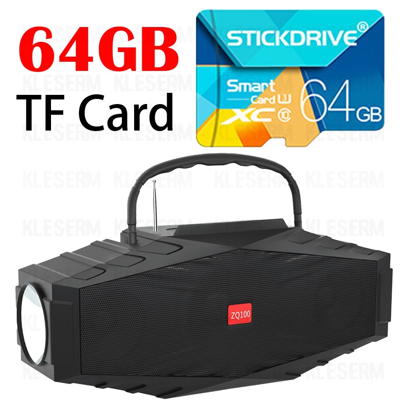 Solar Power Draadloze Speakers Met Flitslicht Fm Radio Tf Card Ondersteuning Zonne-energie Opladen Outdoor Camping Bluetooth Speaker Boombox: 4