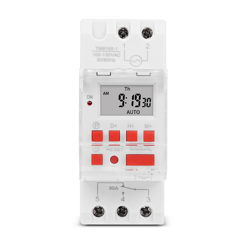 Sinotimer 30A High Load 85-265VAC 7 Days Digital Programmable Timer Switch Relay Time Control For 16 ON/OFF Output: Orange