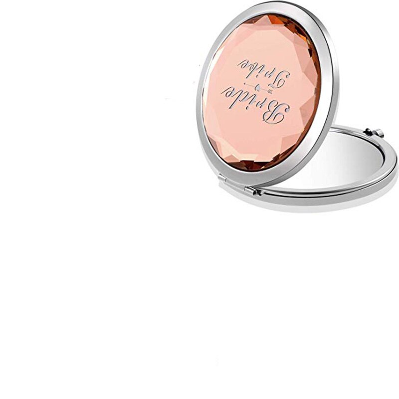 Bolsa de espejo para maquillaje, pulsera de amor para novia para ser despedida de soltera, de despedida de soltera, decoración de boda, de propuesta para dama de honor: bride tribe Mirror