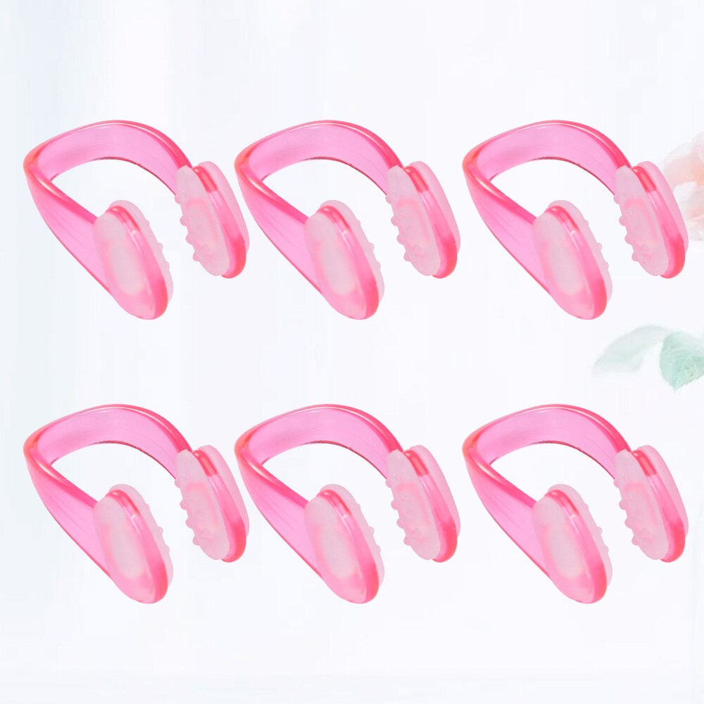 Adults Nose Clips Reusable Portable Silicone Nose Protector Pool Accessories for Swimming: Pink