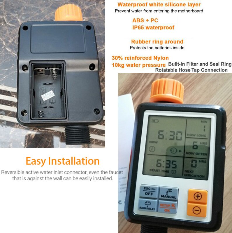 Garden Yard Lawn Electronic Screen Automatic Irrigation Kit Drip Irrigation Sprinkler System Home Intelligent Sprinkler System