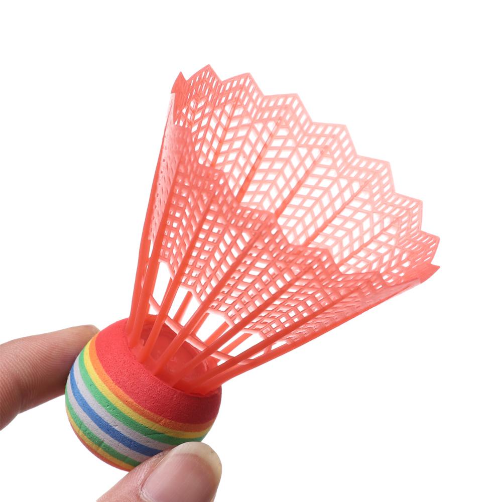 10 stk regnbue bold hoved eva badminton fjerbolde bolde højhastigheds badminton bolde indendørs udendørs badminton sports tilbehør