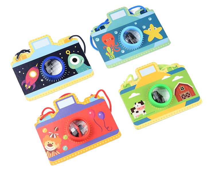 Kids Magical Bee Eye Effect Caleidoscoop Kartonnen Speelgoed Multi Prisma Observatie Wereld Kartonnen Simulatie Kleurrijke Cameratoys