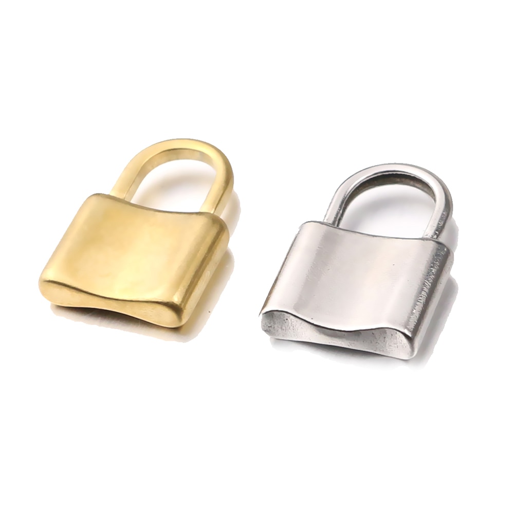 5 kpl/erä ruostumaton teräs 22 x 13mm lukko riipuskorut riippulukkokorut sopivat itse kaulakoru rannekoru riipukset korujen valmistus