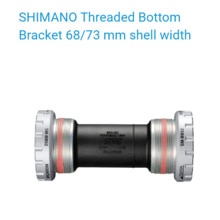 SHIMANO ALIVIO -SM-BB52- Bottom Bracket - Threaded - HOLLOWTECH II - 68/73 mm shell width - Trekking