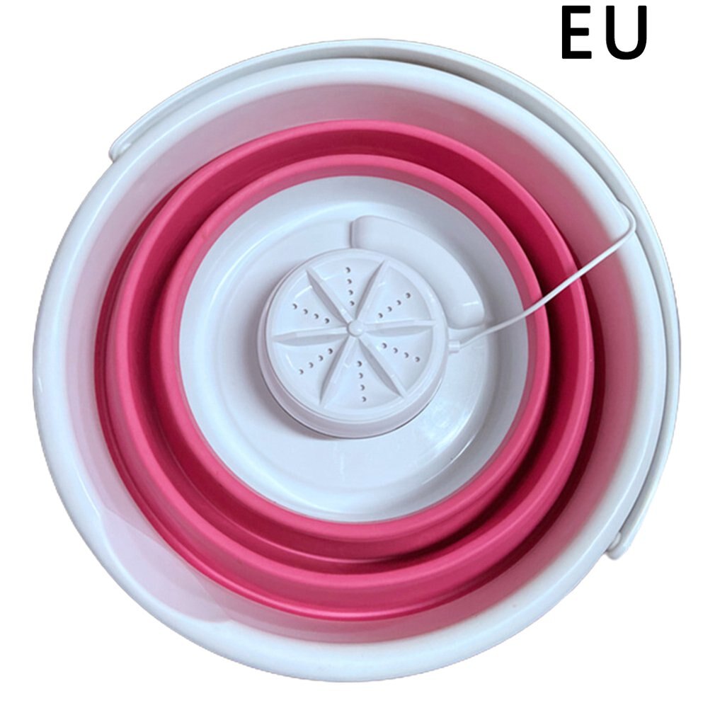 Ue/usa składana pralka ultradźwiękowa turbosprężarka mini pralka mini skarpetki i majtki czyszczenie artefaktu