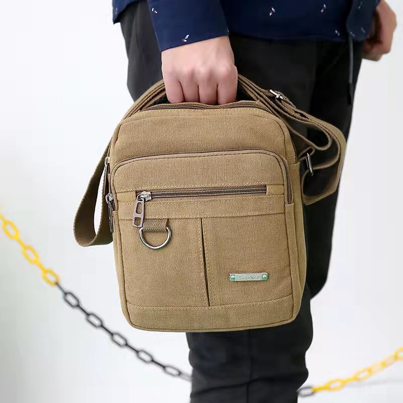 Mannen Handtassen Multifunctionele Schoudertassen Casual Canvas Mannen Tassen Messenger Bags Unisex Paar Canvas Tassen