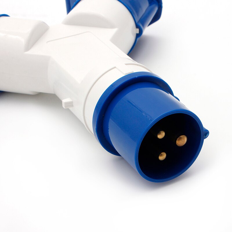 3 Way 16 AMP 16A Splitter Plug Socket 3 Pin Electrical Connector Waterproof Plug for Industrial
