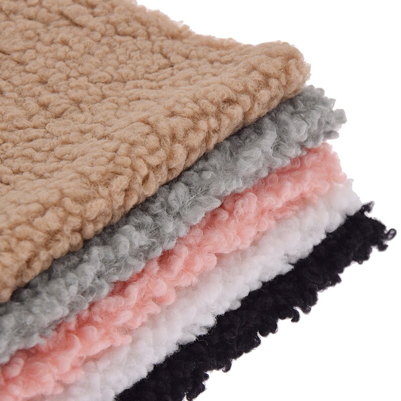 100 brede katoenen fluwelen pluche stof zachte warme poppenhuisdierkleding handschoenvoering verdikte lamswol stof doe-het-zelf naaien