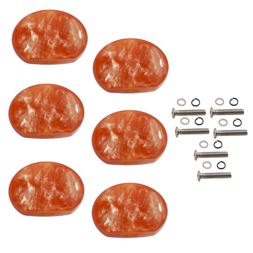 6 stuks gitaar stempennen sleutels tuners stemmechanieken vervangende knoppen handvatkap