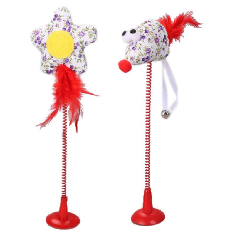 Funny Pet Cat Toys Electric Rotating Toy Spring Toy for cat Colorful Butterfly Animal Interactive Training Pet Cats Toys