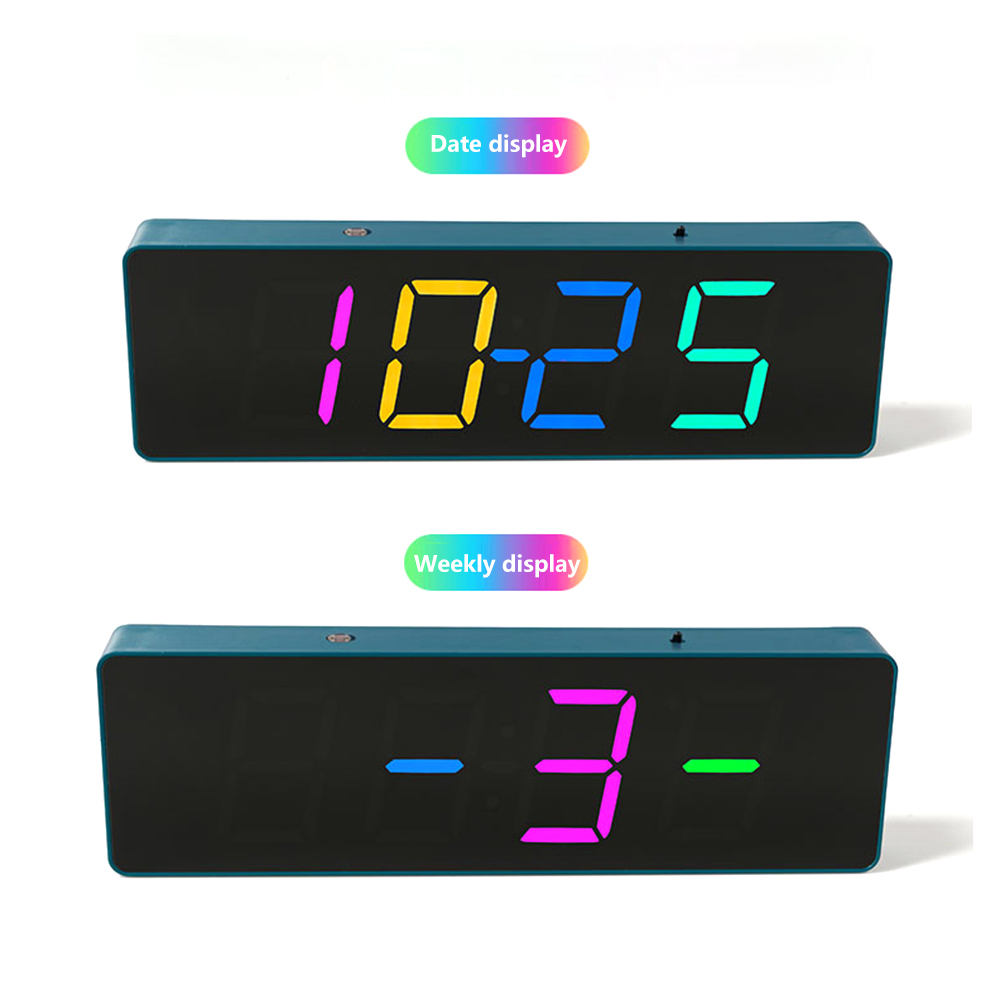 DIY Bausatz Elektronische Uhr LED Mikrocontroller Lözehn ÜSpund Praktische Ausbildung Produktion Bunte RGB Uhr verlieren Teile