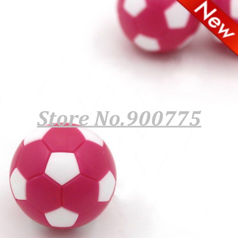 Football balls 8 pcs Soccer Table Game Fussball Indoor Game Pink+White Family game Standard Foosball table