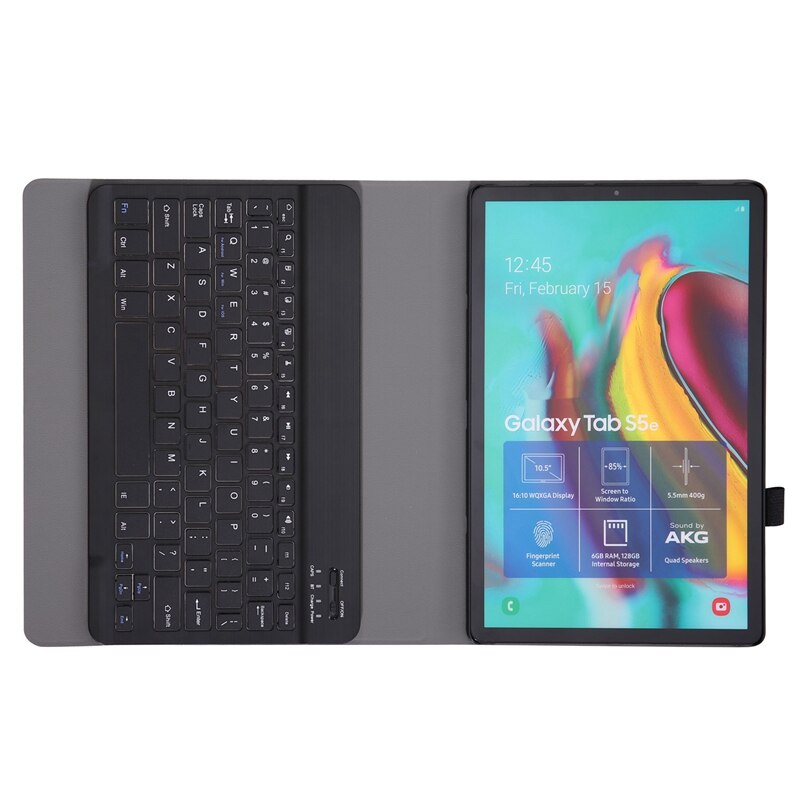 fallen Tastatur für Samsung Galaxis Tab S5E 10,5 Sm-T720 Sm-T725 T720 T725 fallen für Samsung Tab S5E Tastatur Abdeckung (schwarz)