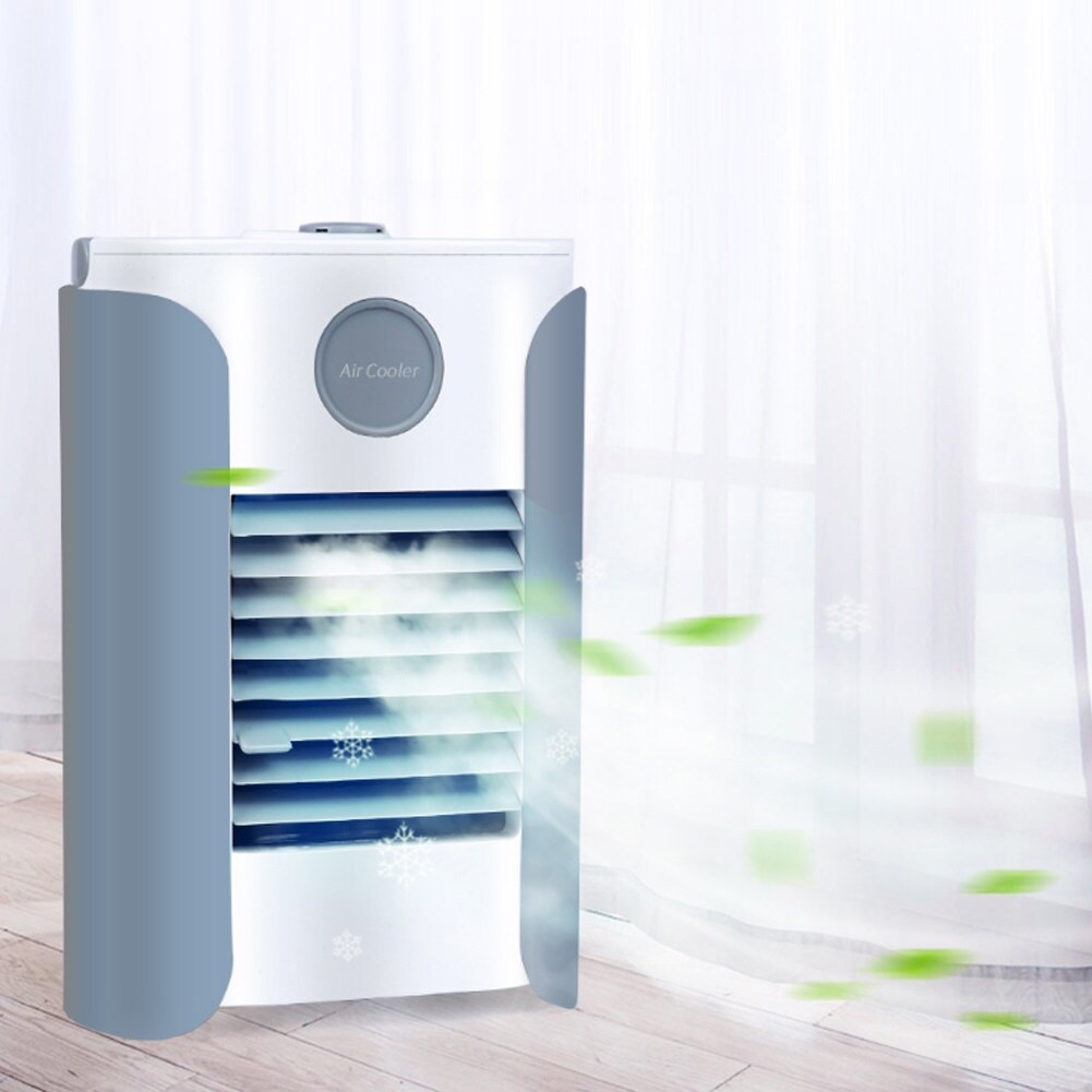 Bærbar usb 3- trinns klimaanlegg luftfukter kjølevifte for hjemmekontor oppladbar bærbar håndholdt balsam for hjemmet