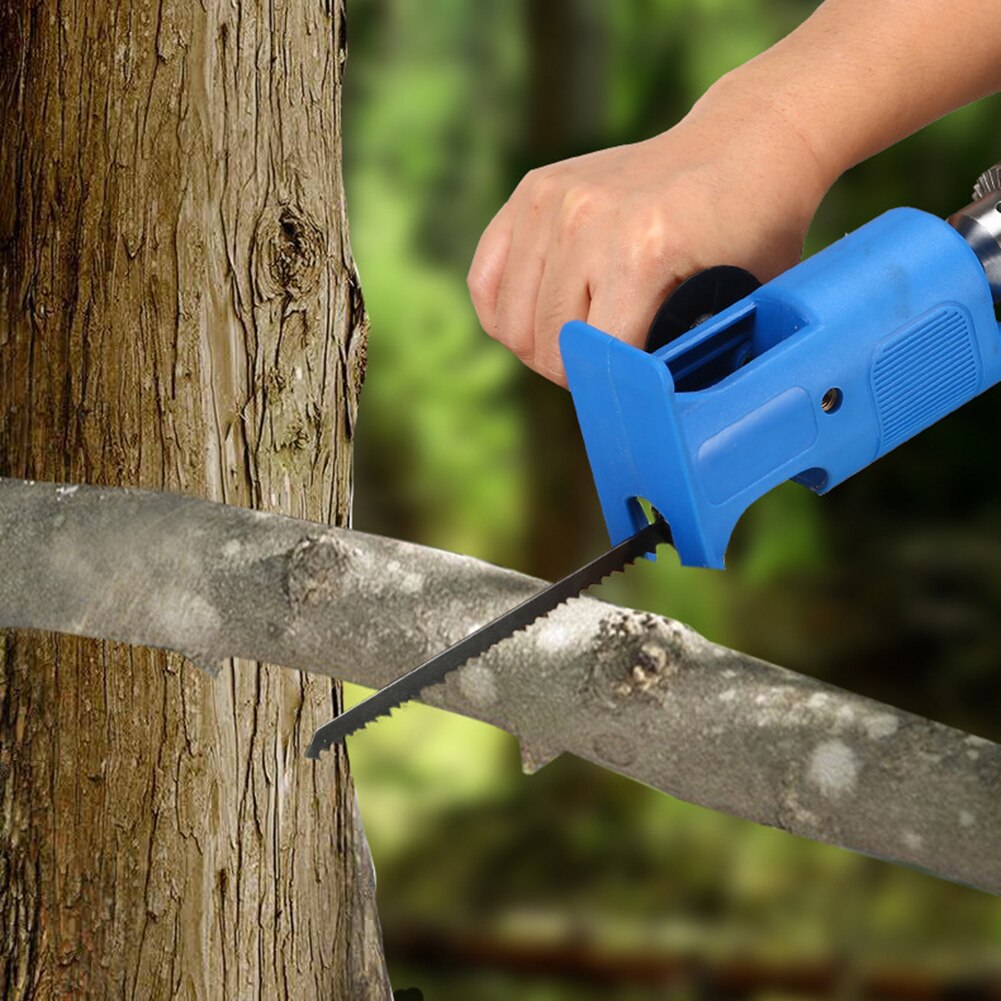 Household Electric Drill Modified Reciprocating Jig Saw Adapter for Wood Steel Pipe Plastic Power Drill Woodworking Tool