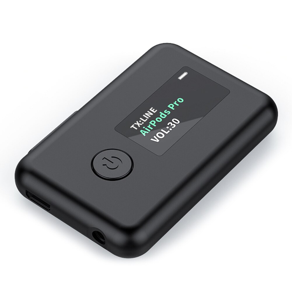 2-in-1 Bluetooth 5.0 Transmitter Receiver Wireless Adapter OLED Screen Bluetooth Adapter for TV/Car/Home Wireless Adapter